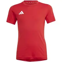 Adidas Team Short Sleeve T-shirt Rouge 5-6 Years Enfants
