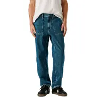 Pepe Jeans pour homme. PM2084100 Jeans Relaxed Tapered Carpenter blue (33/30), Bleu, Casuel, Coton, Denim