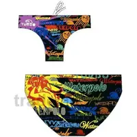 Turbo Writting Swimming Brief Multicolore 2XL Homme