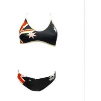 Turbo Australian Flag Bikini Bleu 2XL Femme