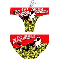 Turbo Sexy Noel Swimming Brief Jaune,Rouge XL Homme