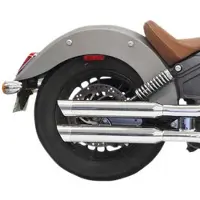 Bassani Xhaust Slip-ons 3´´ Slash-cut Indian Ref:8s27sc Not Homologated Slip On Muffler Argenté Not Homologated