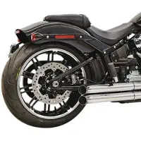 Bassani Xhaust Pro Street Turn Out Harley Davidson Ref:1s34d Not Homologated Full Line System Argenté Not Homologated