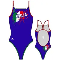 Turbo Italy 2012 Thin Strap Swimsuit Bleu 5-6 Years Fille