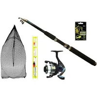 Kamasaki Univerzal Float Fishing Combo Argenté 2.40 m