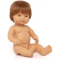 Miniland Red Girl Baby Doll 38 Cm Multicolore Enfants