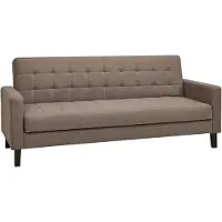 Ebuy24 Elva canapé-lit avec rangement brun.