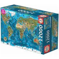 Educa Puzzle 12000 pièces Merveilles du Monde 19057