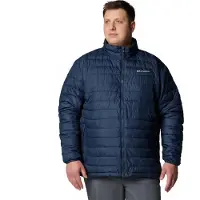 Columbia Powder Lite Ii Plus Size Jacket Bleu 4X Homme
