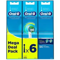 Oral-B Têtes de brosse de rechange avec la technologie CleanMaximiser Precision Clean, 6 pièces