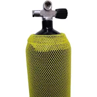 Tecnomar 15 l Filet pour bouteille de plongée Jaune Jaune Taille unique
