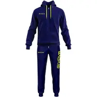 Givova King Cotone Terry Poker Tracksuit Bleu 3XL Homme