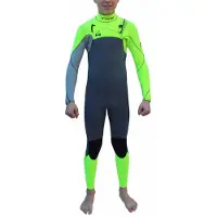 Kynay Surf Ultra Stretch Warma 4/3 Mm Junior Long Sleeve Chest Zip Neoprene Suit Multicolore 10 Years Garçon