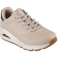 SKECHERS Street Uno Shimmer Away Trainers Beige EU 40 Femme