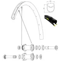 Mavic Ksyrium Pro Carbon Sl Ust Disc Front Rim Noir 700 - 28´´