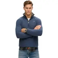 Superdry Homme Polaire Demi-zip Bleu Marine Taille: Xxl