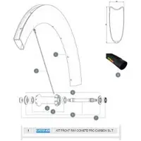 Mavic Jante Comete Pro Carbon Sl Tubular Front