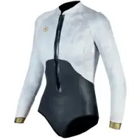 Aqua Lung Freeflex 2 Mm Woman Long Sleeve Shorty Blanc ML Femme