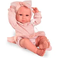 MuÑecas Antonio Juan Newborn Luca With A Purse Baby Doll Rose Enfants