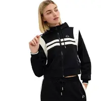 Ellesse Perna Cropped Tracksuit Jacket Noir 2XS Femme
