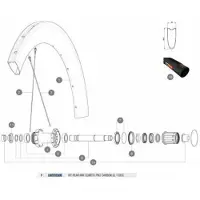 Mavic Jante Comete Pro Carbon Sl Tubular Disc Rear