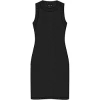 Superdry Chevron Crochet Sleeveless Short Dress Noir 2XS Femme