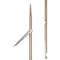 Picasso Gold Spring Steel Tricuspid Round Notch Spear 7.5 Mm Single Flopper Spearshaft Doré 200 cm