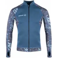 BEUCHAT Atoll Long Sleeve Full Zip Rash Guard Bleu M Homme