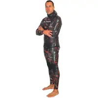 Picasso Thermal Skin Camu Hw 7 Mm Spearfishing Wetsuit Rouge 2XL Homme