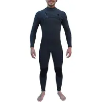 Kynay Surf Ultra Stretch Quick Dry 5/3 Mm Long Sleeve Chest Zip Neoprene Suit Noir XL Homme