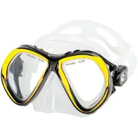 Abysstar Vanity Black Diving Mask Jaune,Noir