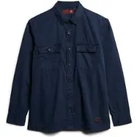 Superdry Military Long Sleeve Shirt Bleu 3XL Homme