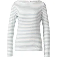 s.Oliver T-shirt turquoise / blanc