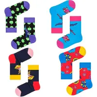 Happy socks Beatles Socks 4 Pairs Multicolore EU 13-21 Garçon