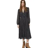 Pepe Jeans Pl952754 Long Sleeve Dress Bleu M Femme