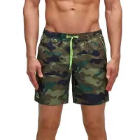 Sundek Camou Swimming Shorts Vert M Homme