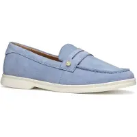 Geox Mules & Mocassins XAND, Cuir suédé, Bleu, Femme