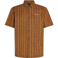 O'Neill Print Short Sleeve Shirt Marron,Orange L Homme