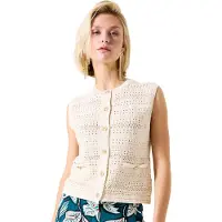 Garcia G50250 Knitted Vest Beige 2XL Femme
