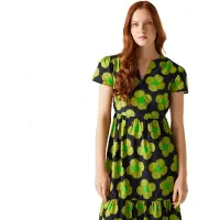 Regatta Orla Tier Midi Short Sleeve Dress Noir 34 Femme