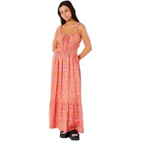 Rip Curl Neon Isles Sleeveless Long Dress Rose XS Femme