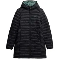 Superdry pour femme. W5011972A Veste Fuji Lite Mid Padded Hood noir (XXS), Casuel, Nylon