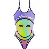 Otso Smiley World Vibes Swimsuit Violet L Femme