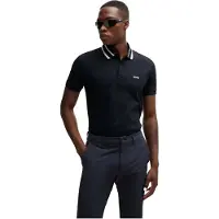 BOSS pour homme. 50525172 Polo Paule navy (M), Casuel, Coton, Manche courte, Marine