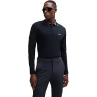 BOSS pour homme. 50525153 Polo Plisy 2 marine (XS), Casuel, Coton, Manche longue