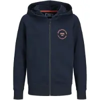 Jack & Jones Simon Full Zip Sweatshirt Bleu 8 Years Garçon