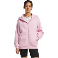 Build Your Brand Fluffy Full Zip Sweatshirt Rose L Femme