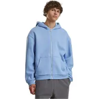 Build Your Brand Fluffy Full Zip Sweatshirt Bleu 4XL Homme