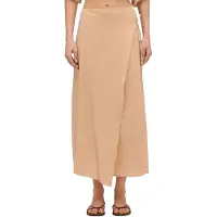 Sundek Linen Short Skirt Beige M Femme