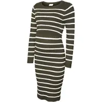 Mamalicious Robes en maille 'MLNew Siv June' olive / blanc
